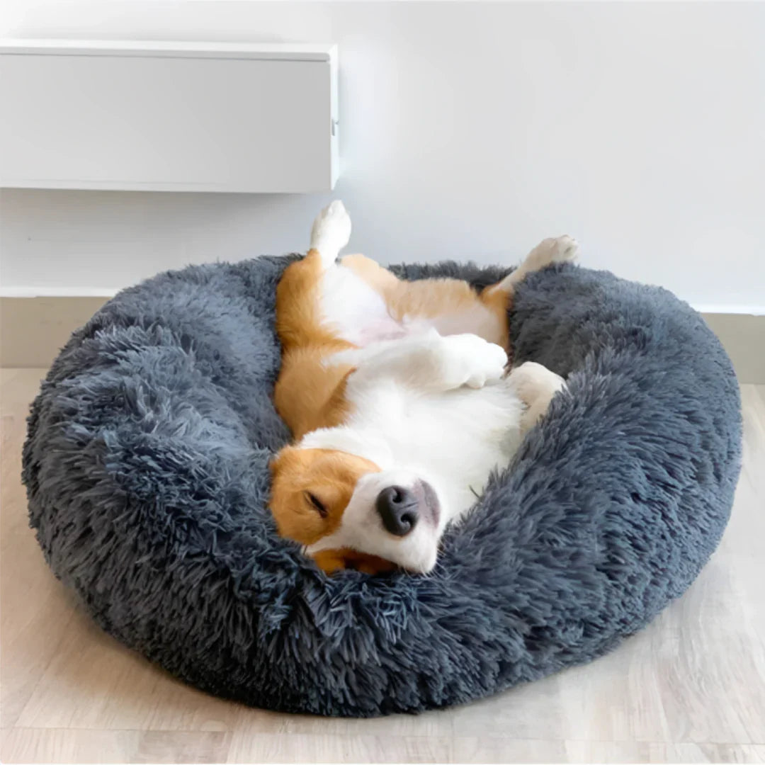 SnuggleNest™ – Vet-Approved Calming Bed for Dogs