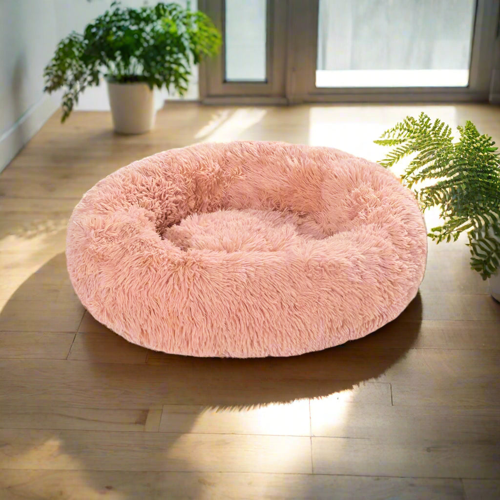 SnuggleNest™ – Vet-Approved Calming Bed for Dogs