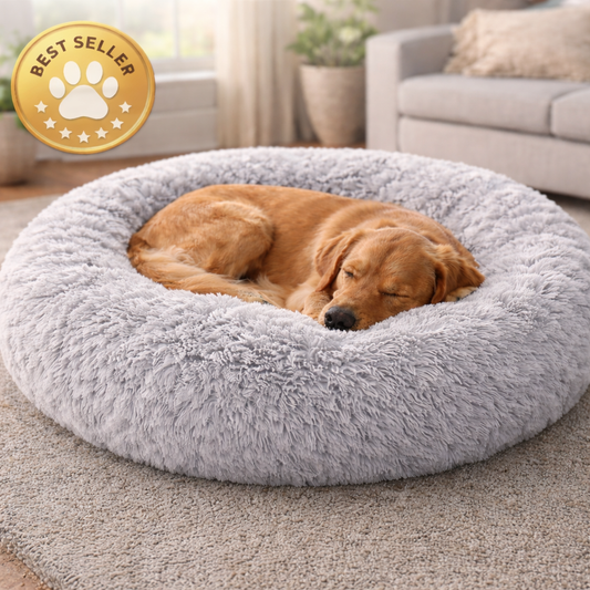 SnuggleNest™ – Vet-Approved Calming Bed for Dogs