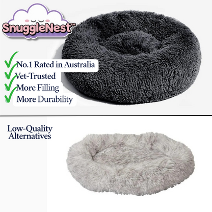 SnuggleNest™ – Vet-Approved Calming Bed for Dogs