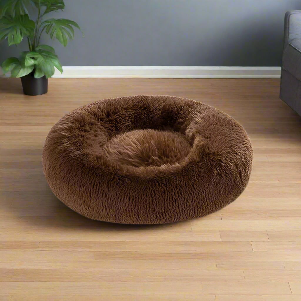 SnuggleNest™ – Vet-Approved Calming Bed for Dogs